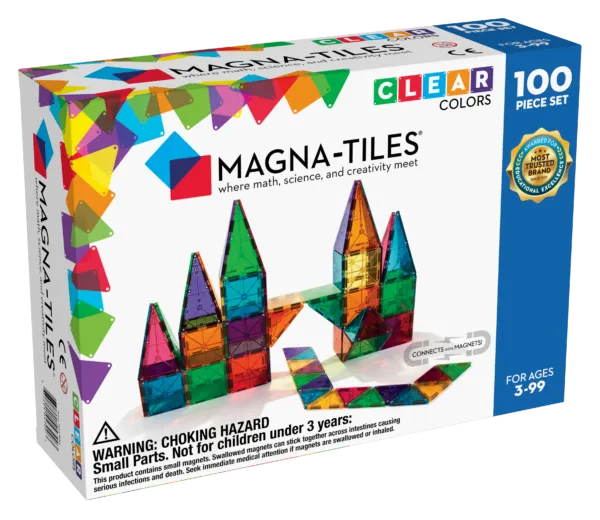 100 Piece Clear Colors Set