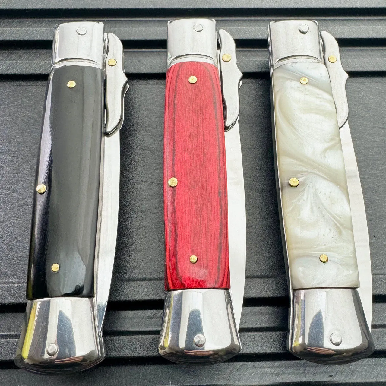 8.25" Stiletto Automatic Knife w/ Pouch