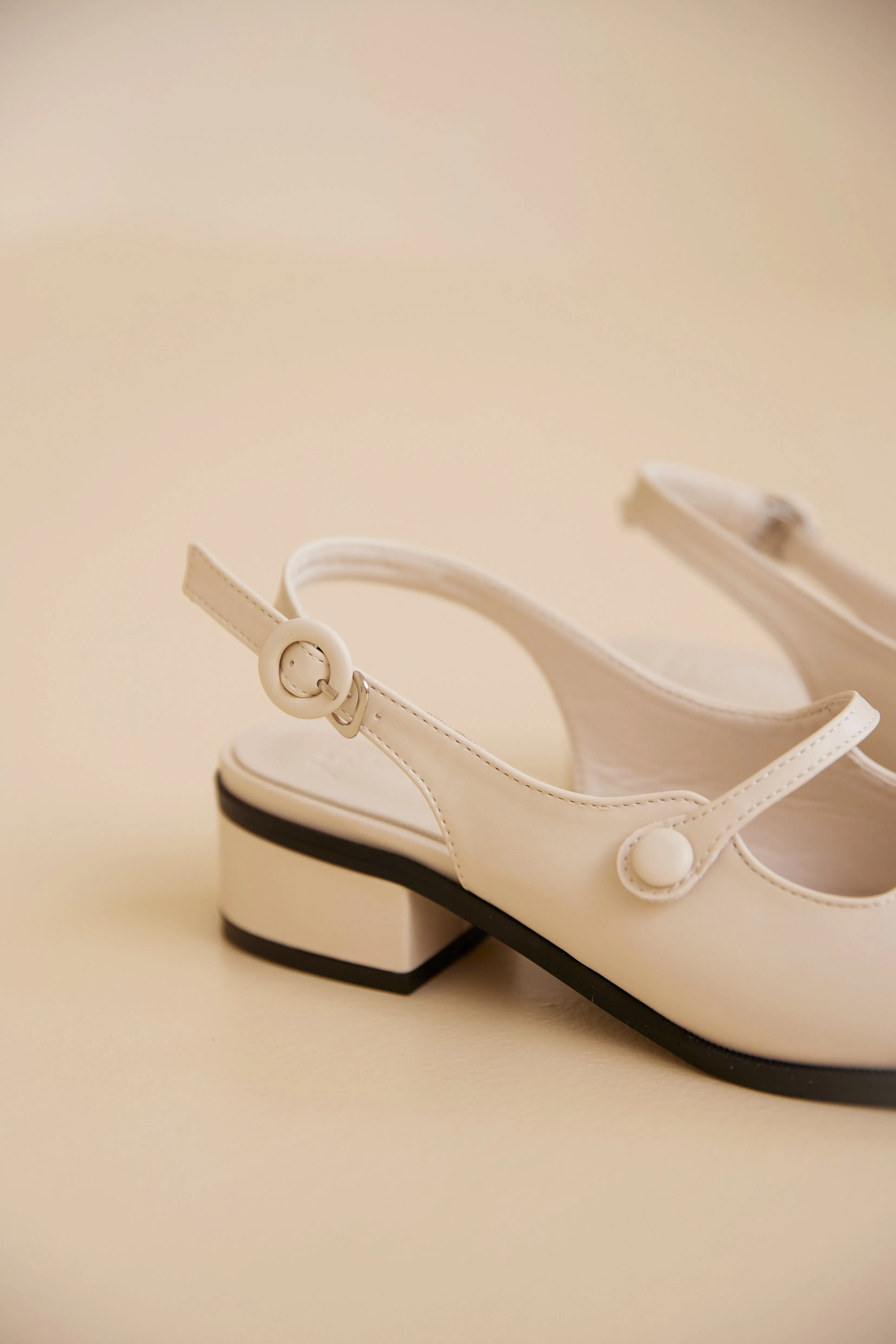 Aeira Mary Jane Heels in Cream