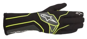 ALPINESTARS 3551720_1501_S TECH 1 K v2 Kart gloves, black/yellow/grey, size S