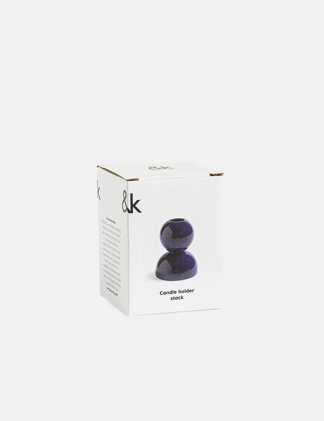 & Klevering Stack Candle Holder - Violet