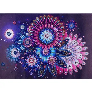 Gorgeous Flowers DIY Special Shaped Diamond Painting