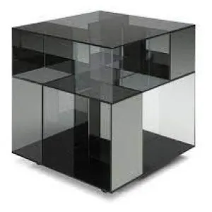 LABARINTO SMOKED SQUARE END TABLE