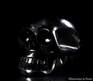 Large JET Crystal Skull 'Powerful Protector'