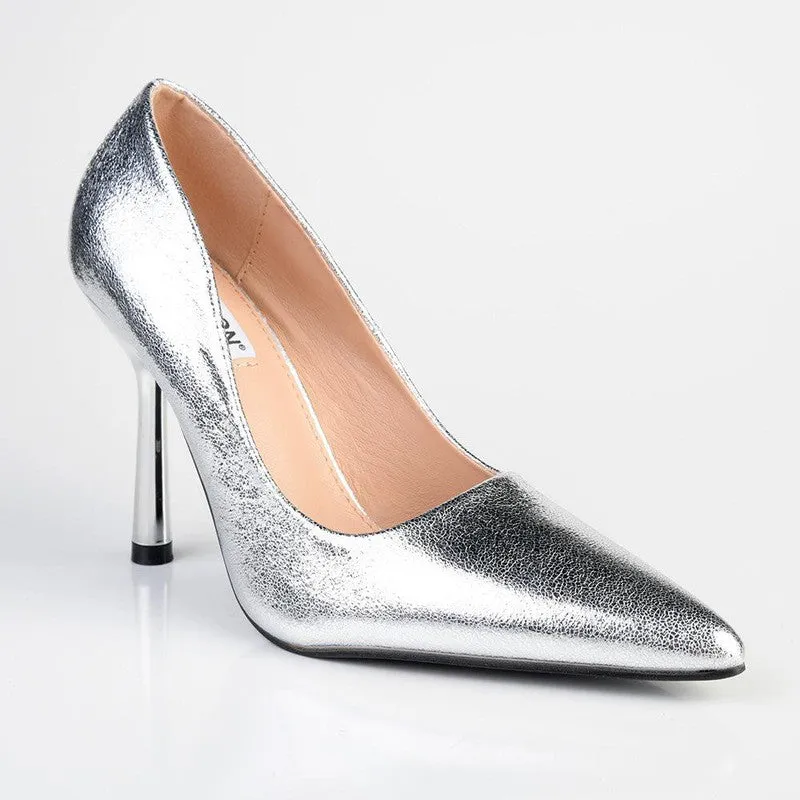 Madison Lila 2 Hourglass Heels - Silver