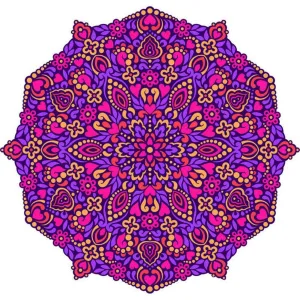 Mandala Pattern  - Special Shaped Diamond - 30x30CM