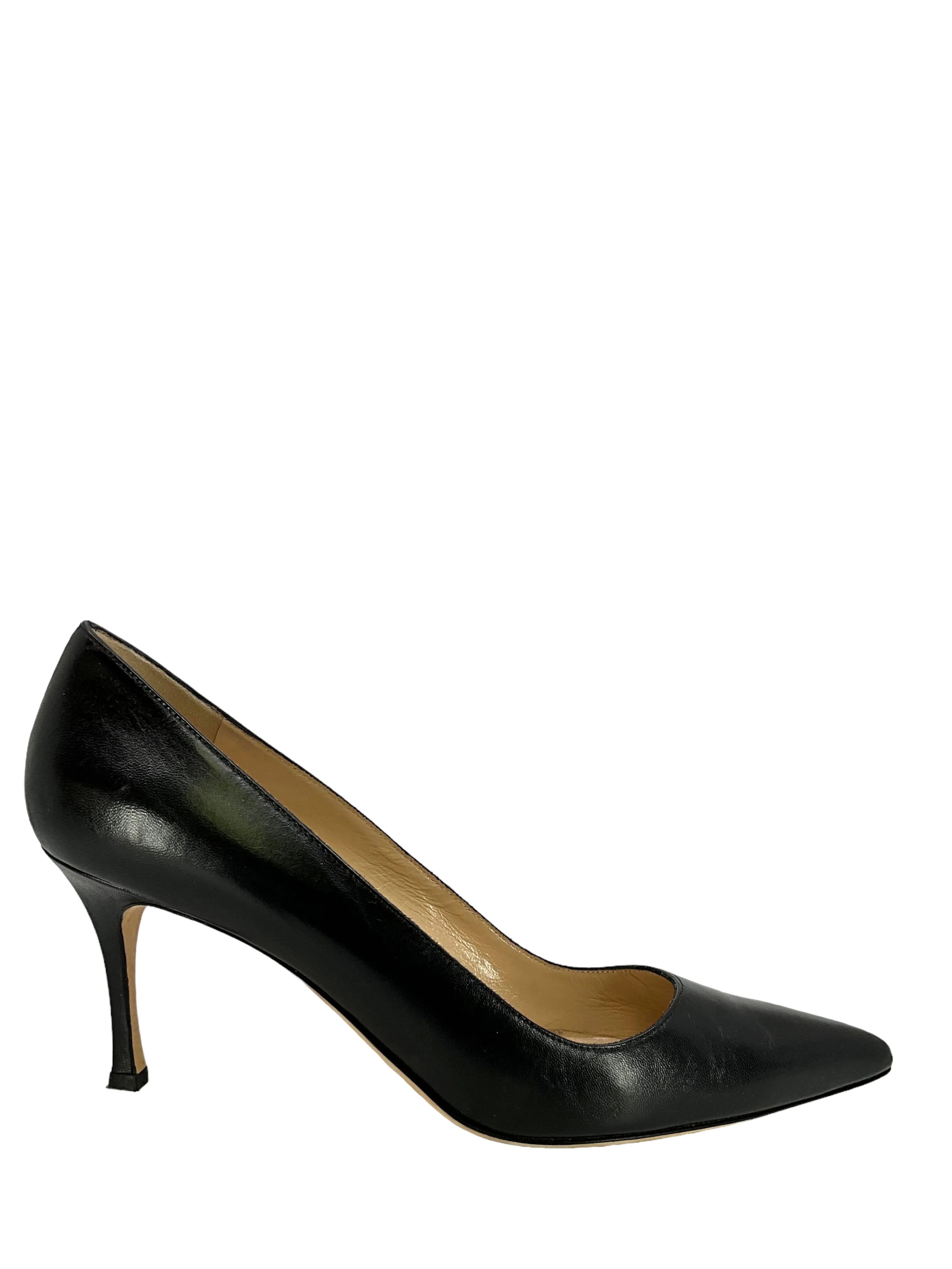 Manolo Blahnik BB Leather Pumps Size 10.5