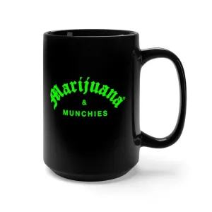 MARY JANE  & MUNCHIES Black Mug 15oz