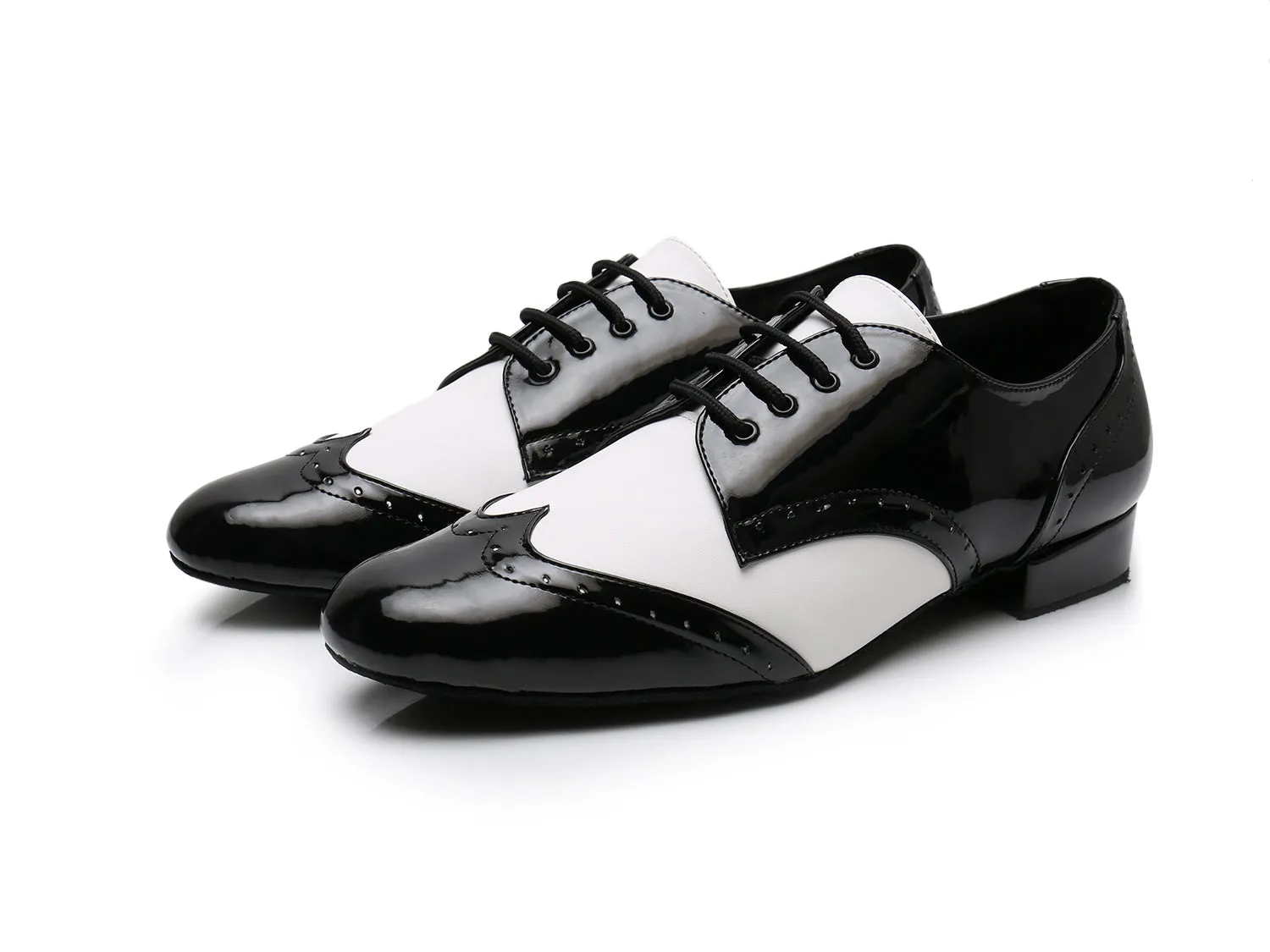 Men's Leatherette Modern Shoes With Lace-up Ballroom Dance Shoes