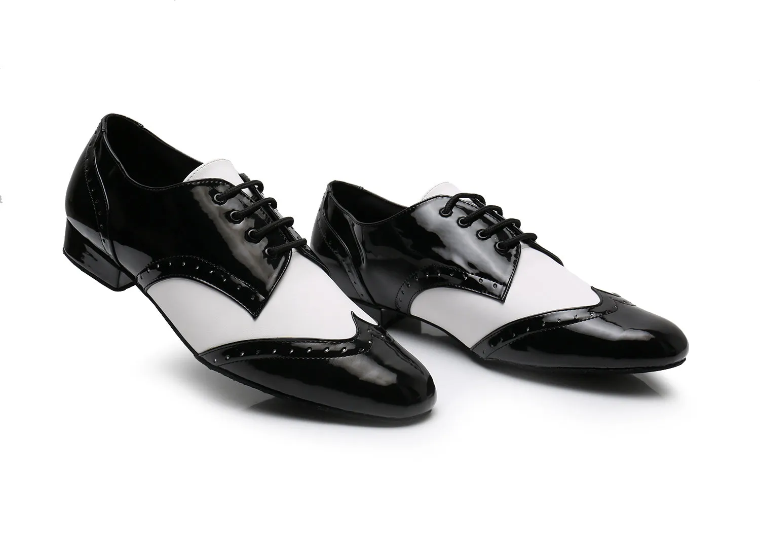 Men's Leatherette Modern Shoes With Lace-up Ballroom Dance Shoes