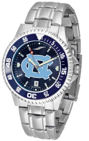 North Carolina Competitor Steel Men’s Watch - AnoChrome- Color Bezel