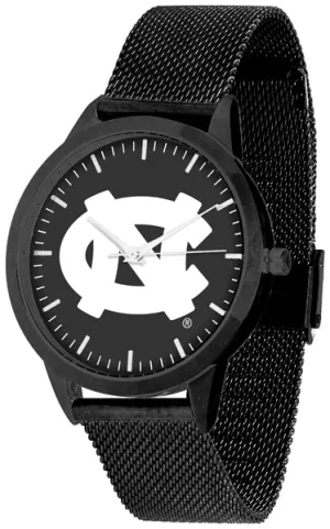 North Carolina Statement Mesh Band Unisex Watch - Black - Black Dial