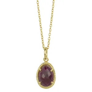 Organic Orb Ruby Necklace