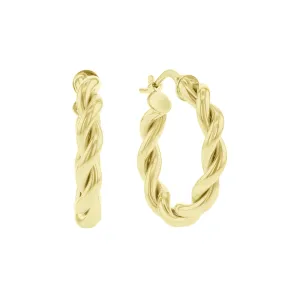 Pharaoh 22mm Gold Hoop Earrings