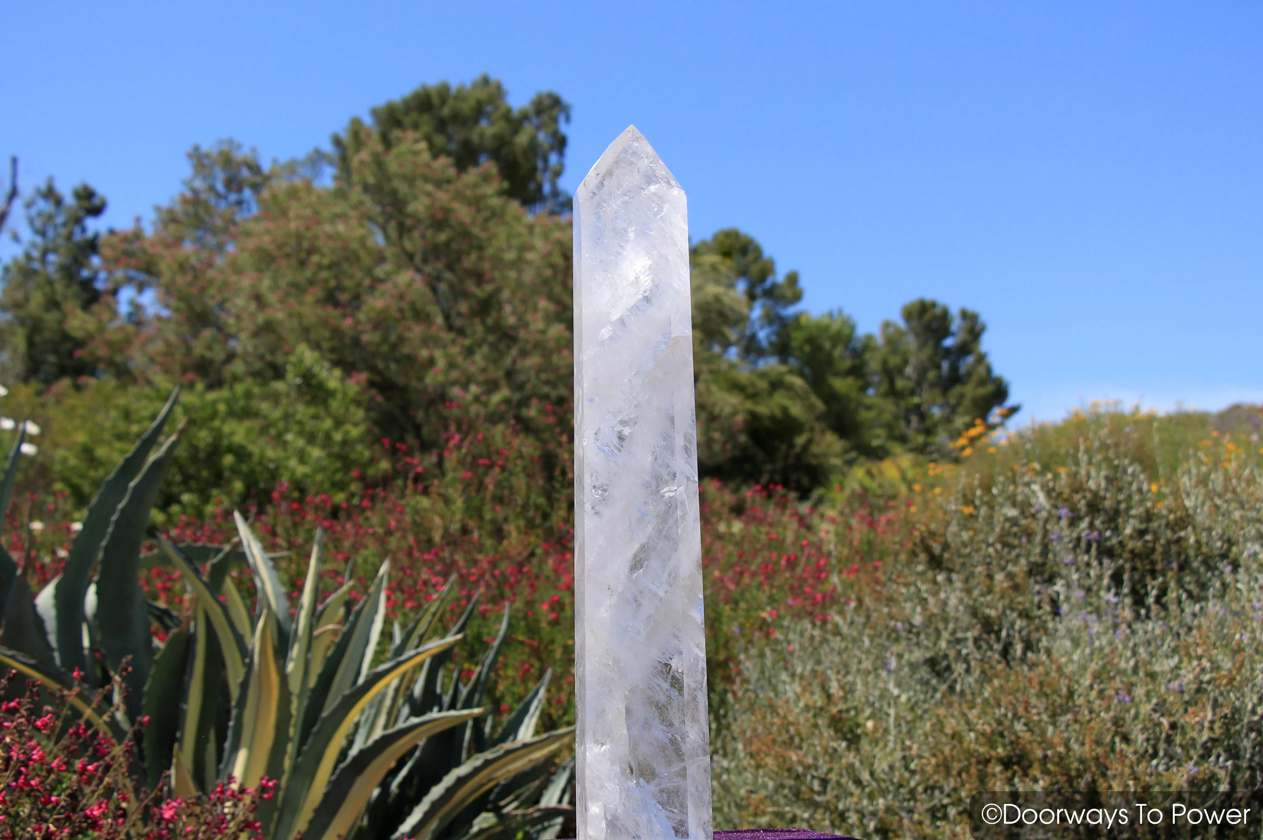 Reserved for SL <3 John of God Casa Temple Heart Dow Healing Crystal Point 'EMBRACE' 22"