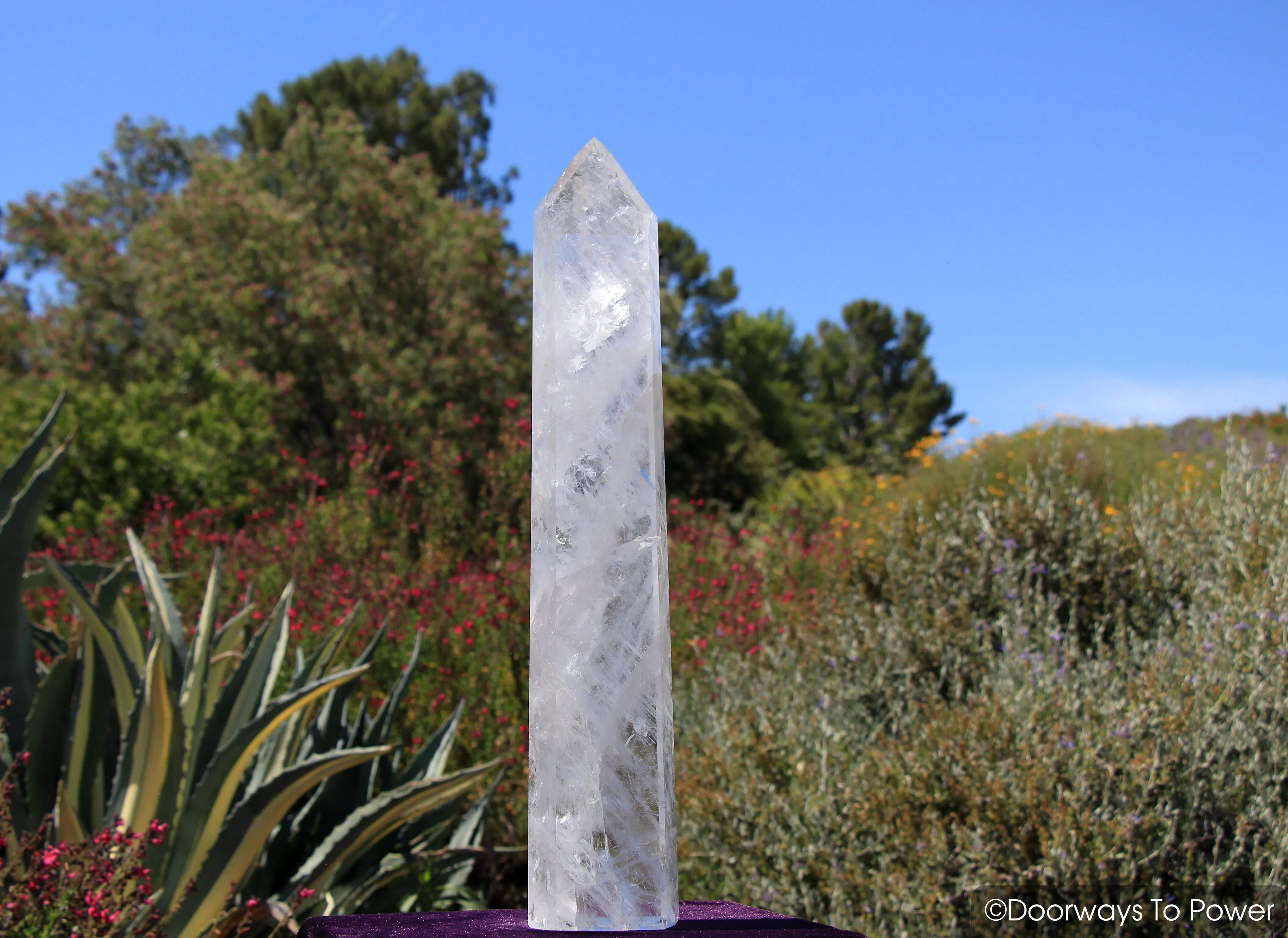 Reserved for SL <3 John of God Casa Temple Heart Dow Healing Crystal Point 'EMBRACE' 22"