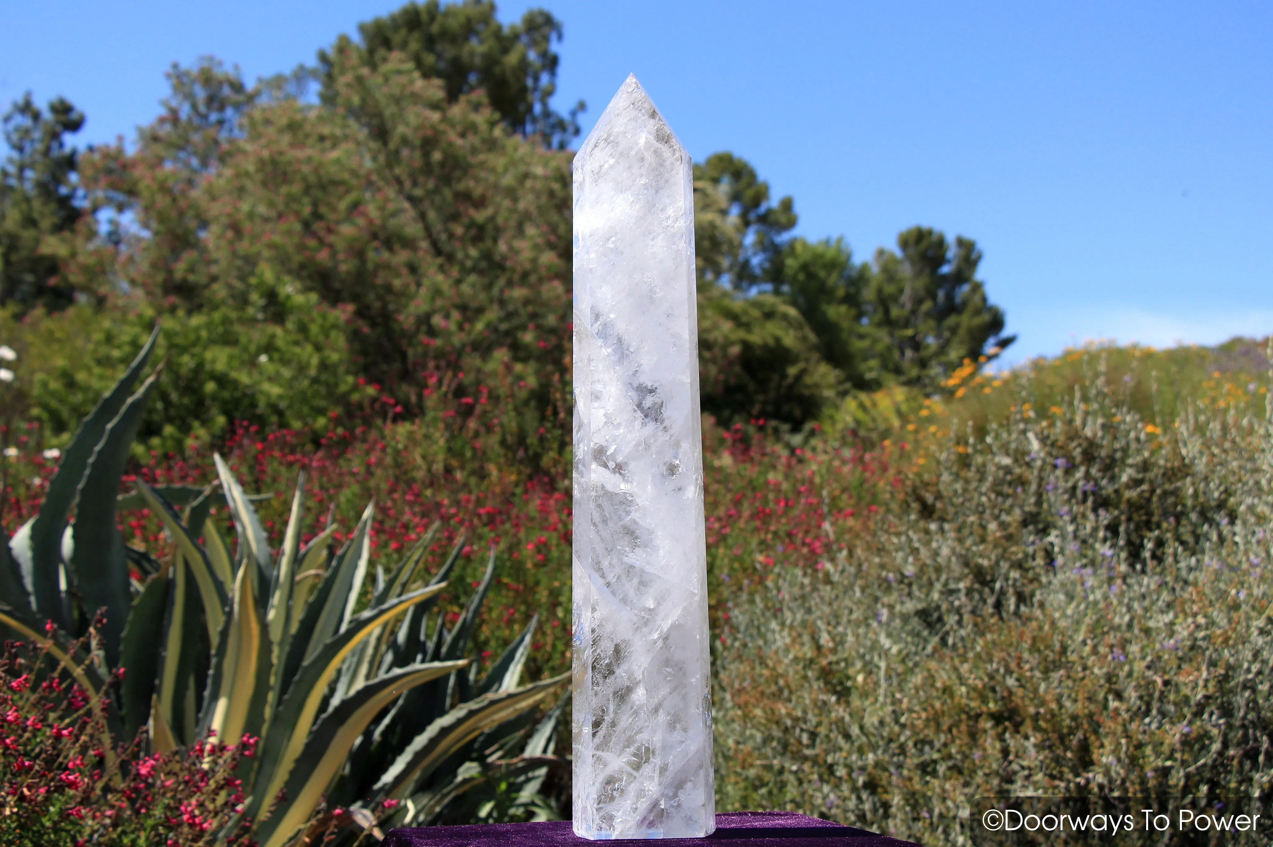 Reserved for SL <3 John of God Casa Temple Heart Dow Healing Crystal Point 'EMBRACE' 22"