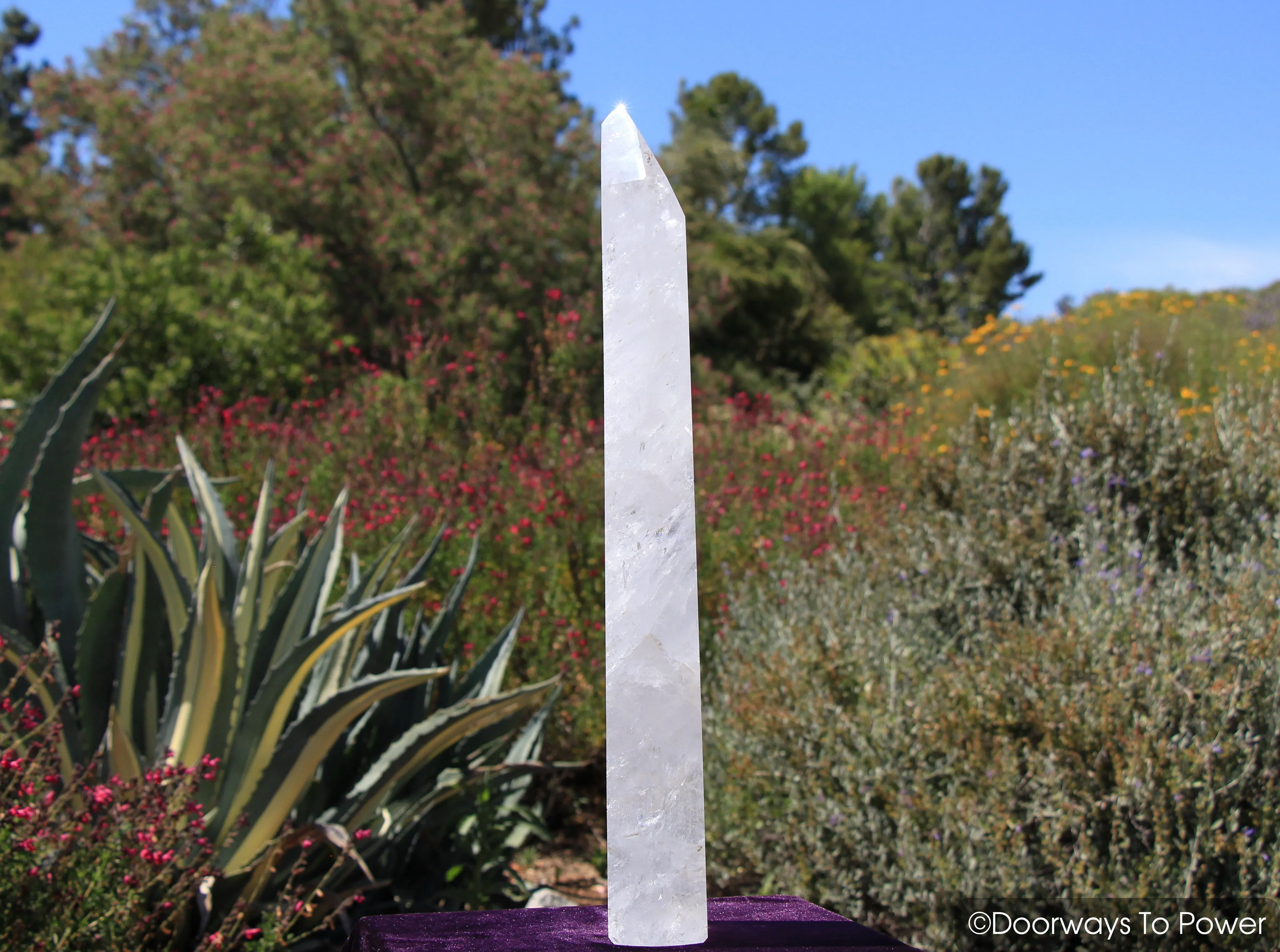 Reserved for SL <3 John of God Casa Temple Heart Dow Healing Crystal Point 'EMBRACE' 22"