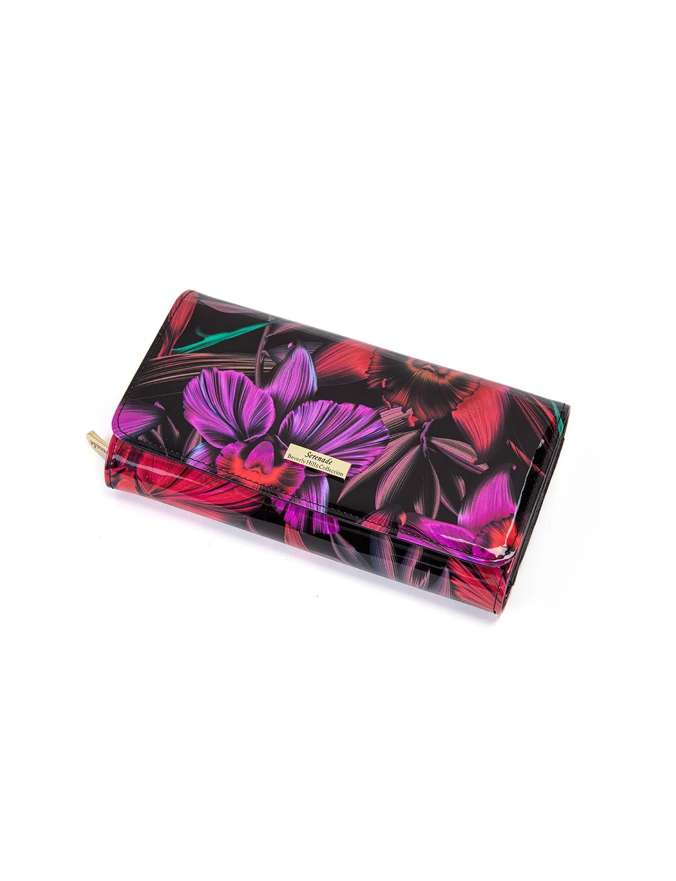 Luxurious Serenade WSF1501 Orchid Large Leather Wallet with RFID Protection