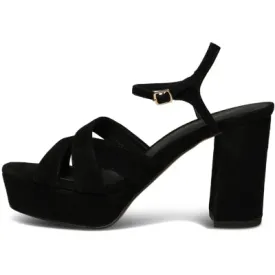 Shoe The Bear Nova Heels in Black Suede - STB2342