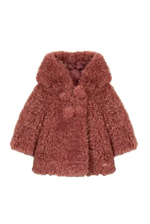 TAR Nude Faux Sheepskin Coat