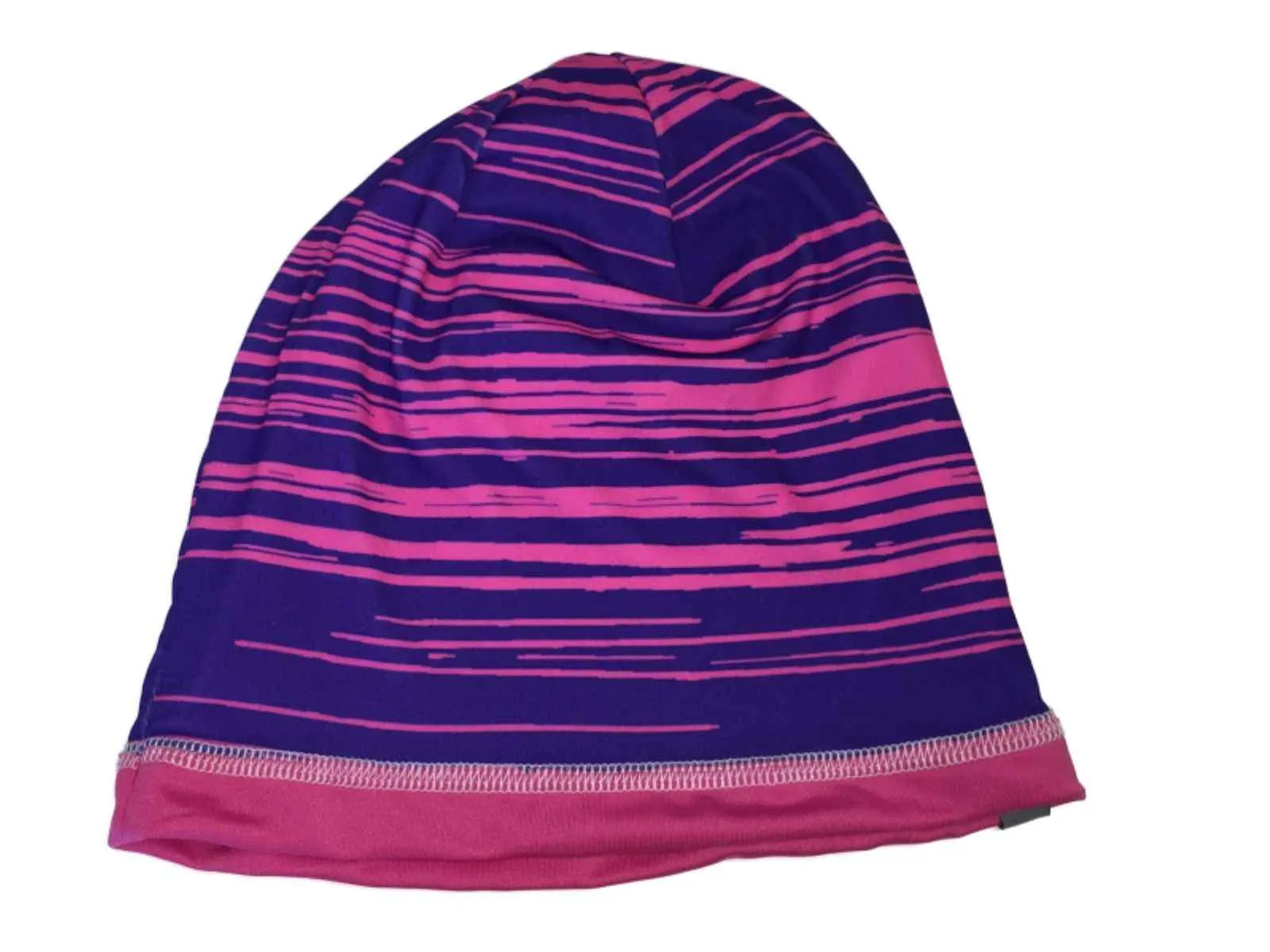 UNC Tar Heels TOW Pink and Purple Striped GIRLS Reversible Skull Beanie Hat Cap