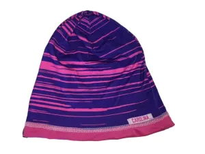 UNC Tar Heels TOW Pink and Purple Striped GIRLS Reversible Skull Beanie Hat Cap