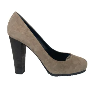 Women's Suede Heels Beige Size EU 38 / UK 5