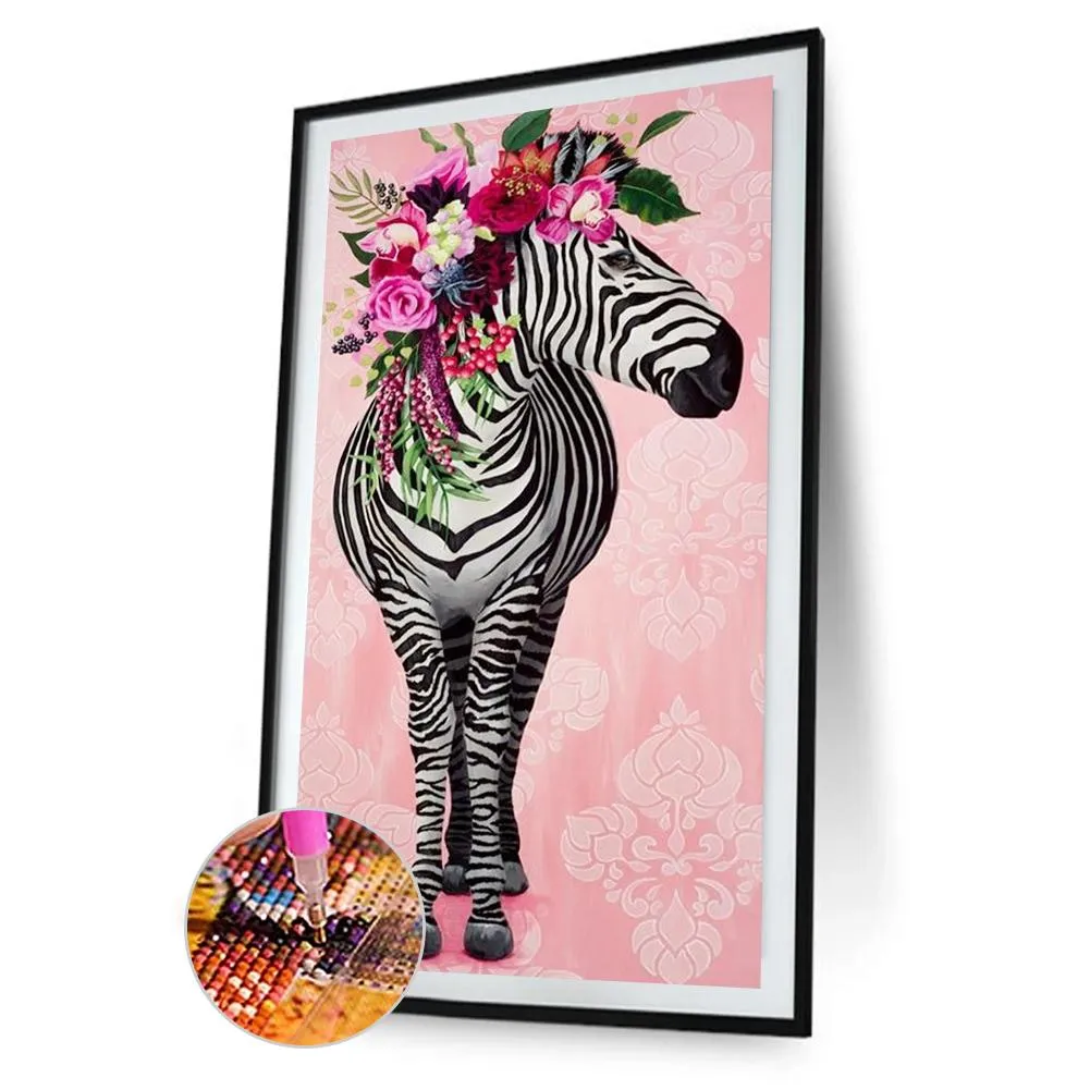 Zebra - Special Shaped Diamond - 45x85CM